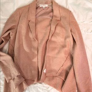 Cabi wool flowy cardigan blush